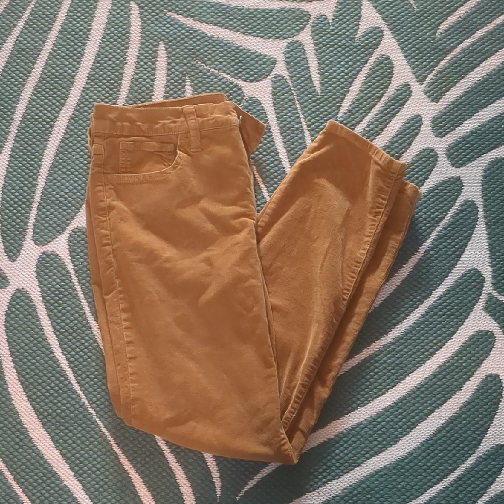 J. Crew Corduroy Pants in Mustard Gold